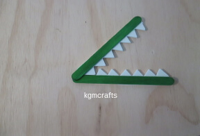 glue the sticks together