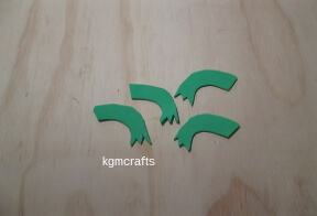 cut feet from craft foam