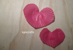 cupcake liner hearts