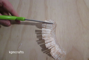 make snips in the small pieces