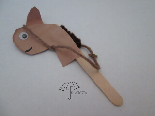 Popsicle stick horse