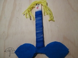 Popsicle stick mermaid