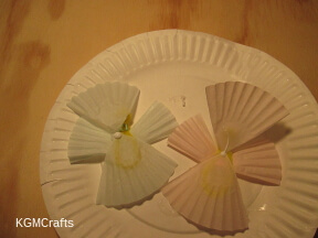 add glue to underside of skirt