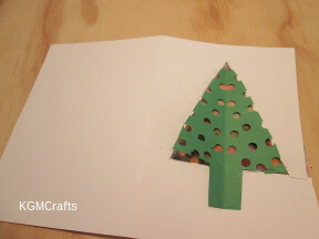 glue the tree over the coffee filter