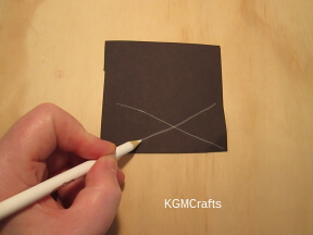 for the manger start by drawing an x