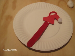 glue the hat pieces on