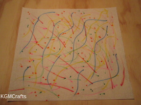 add marks to a paper towel