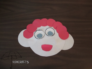 clown face made with circles