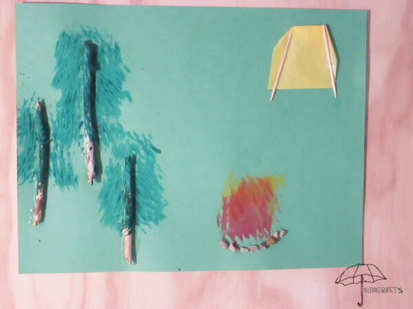 summer camping preschool craft