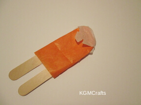 add the white tissue