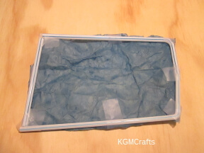 tape straws to tissue