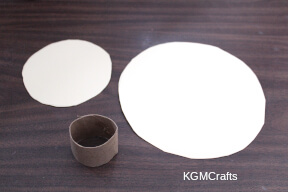 pig step 1 cut circles from light cardboard