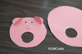 step 4 glue the pieces together and glue eyes and button for the face