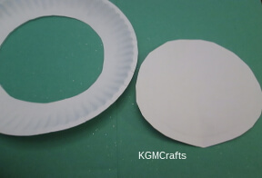 step 3 cut center out of paper plate