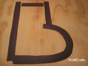 cut strips of black paper