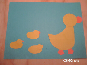 glue to the blue background