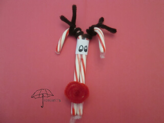 deer out of two candy canes candy cane reindeer