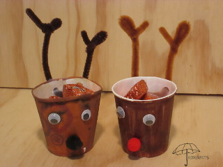 reindeer party favors reindeer treat containers