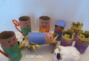 link to paper roll nativity