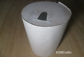 cover the container with paper