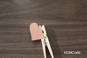 glue one on the clothespin