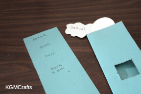 write the words on the inside rectangle