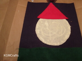 glue the hat and face to the background