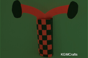 make Santa going down the chimney