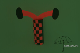 Santa going down the chimney