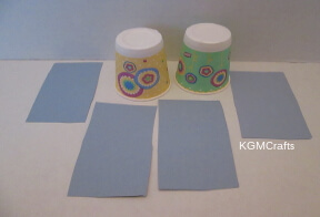 step 1 cut paper pieces