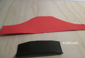 cut pieces of craft foam