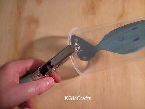 punch holes in the glass