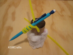 curl the pipe cleaner