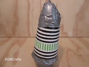 add the egg and duck tape