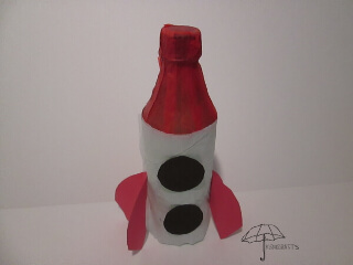 recycle a bottle to make a rocket