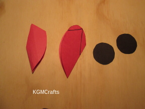 cut pieces out of construction paper