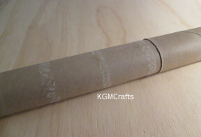 step 1 find two cardboard rolls that will slip inside the other