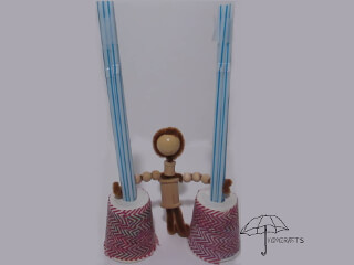 Samson between the pillars