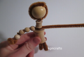 bend the pipe cleaner back