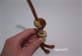 bend the pipe cleaner down again