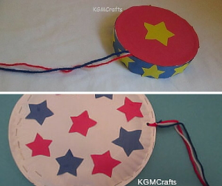 use a box or paper plate to make a tambourine 2 tambourines