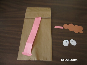 cut a slit in the bag and add tongue