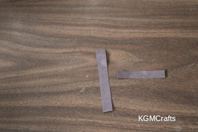 cut two rectangles for the cross