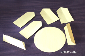 cut the pieces for the flower