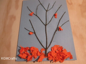 add tissue to the branches