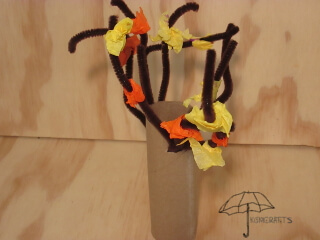fall pipe cleaner tree