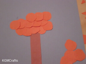 glue the pieces on the background