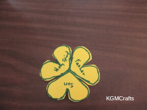 write the persons of the trinity on the hearts