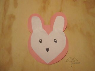 heart shaped bunny bunny Valentine