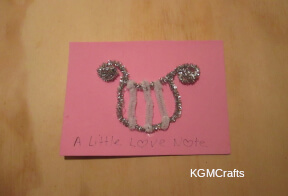 step 4 add the lyre to craft foam